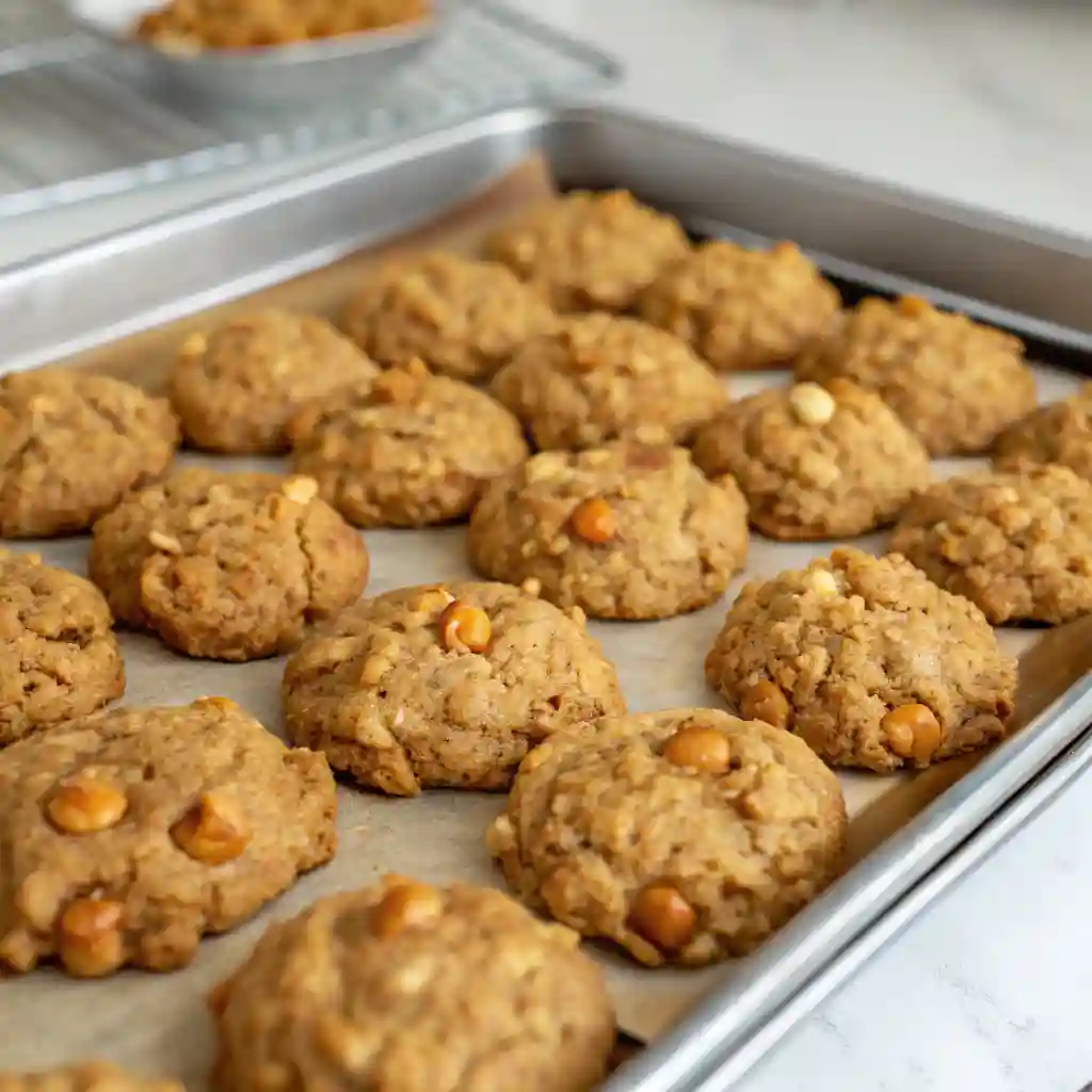 A tray of oatmeal scotchies.