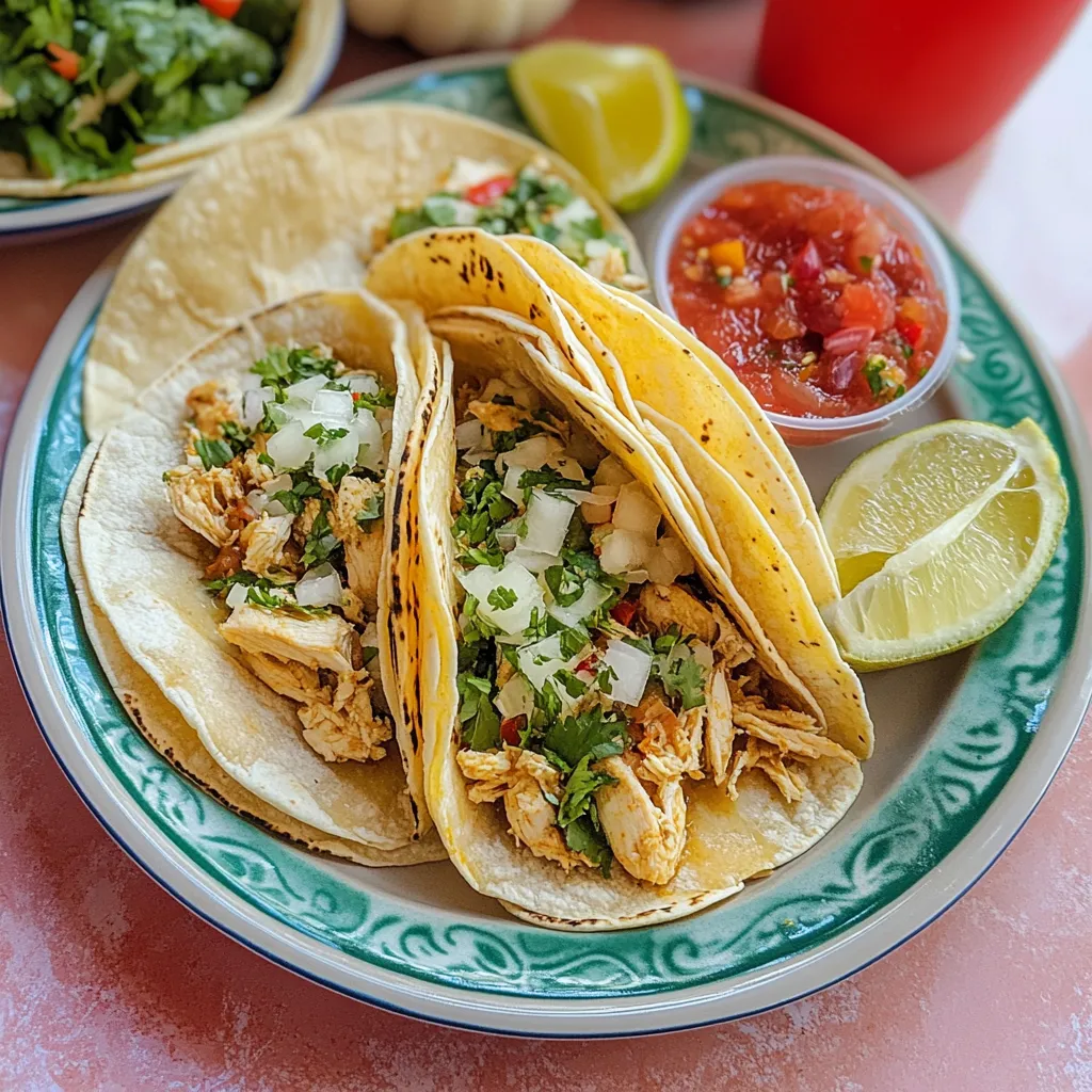 A plate of food with a taco on it.