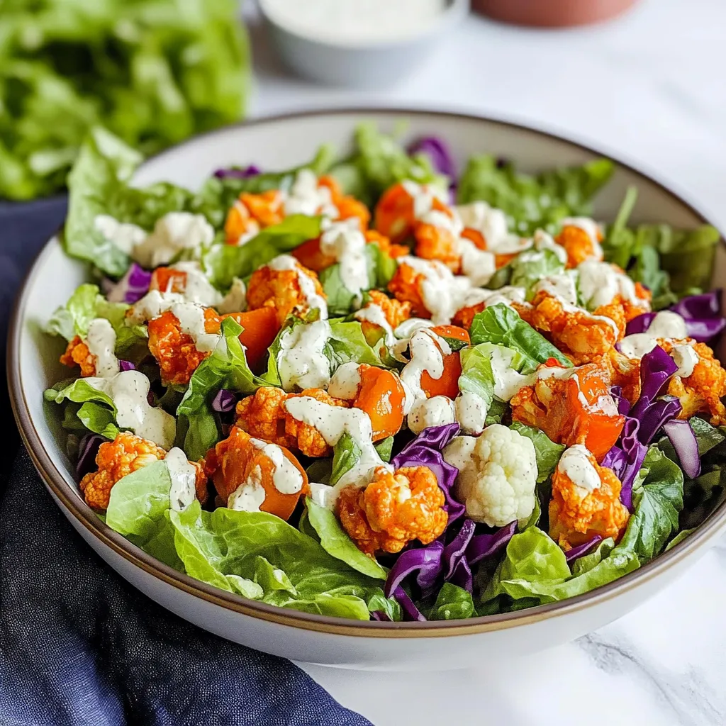 A salad with cauliflower and cheese.