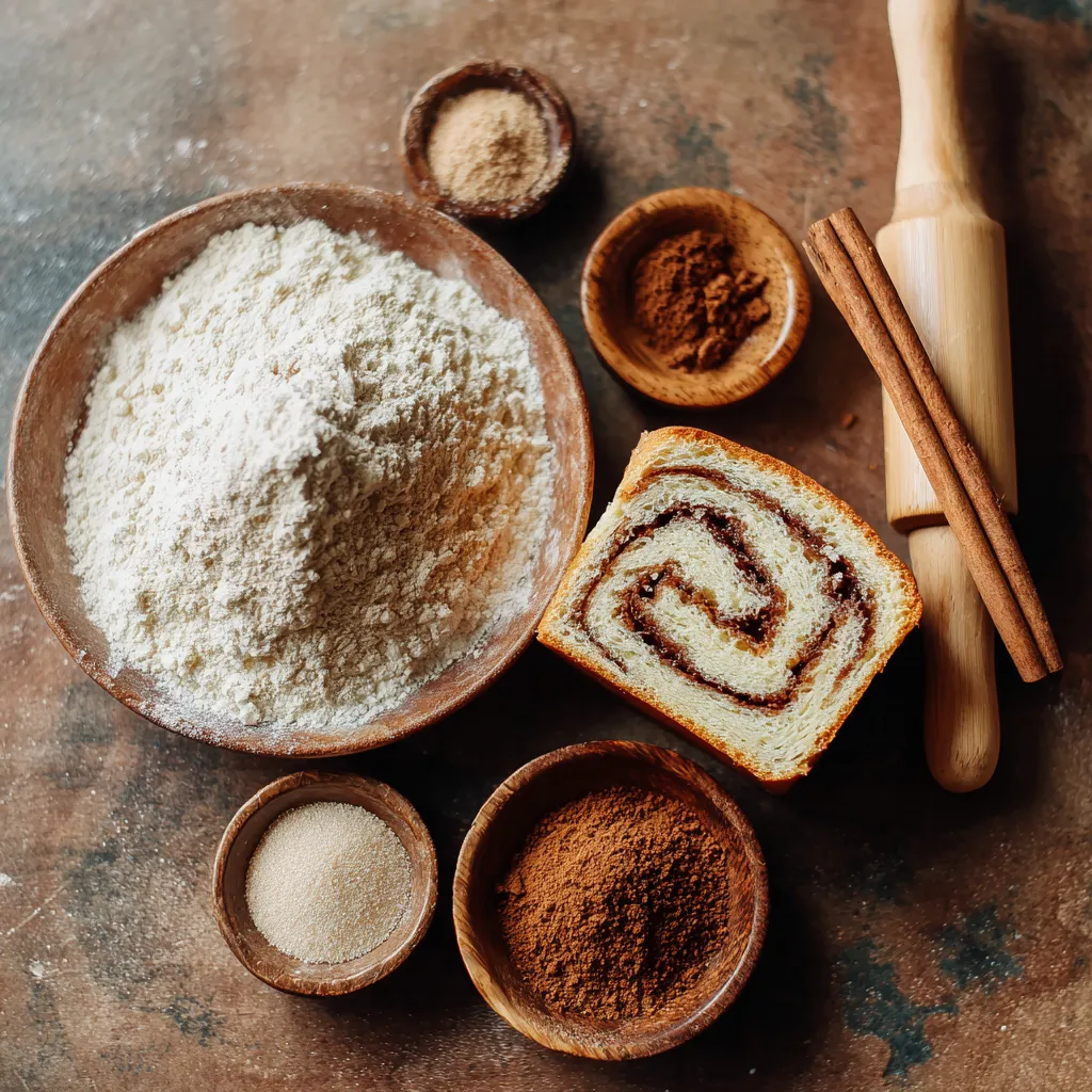 A cinnamon swirl quick bread is ready to be baked.