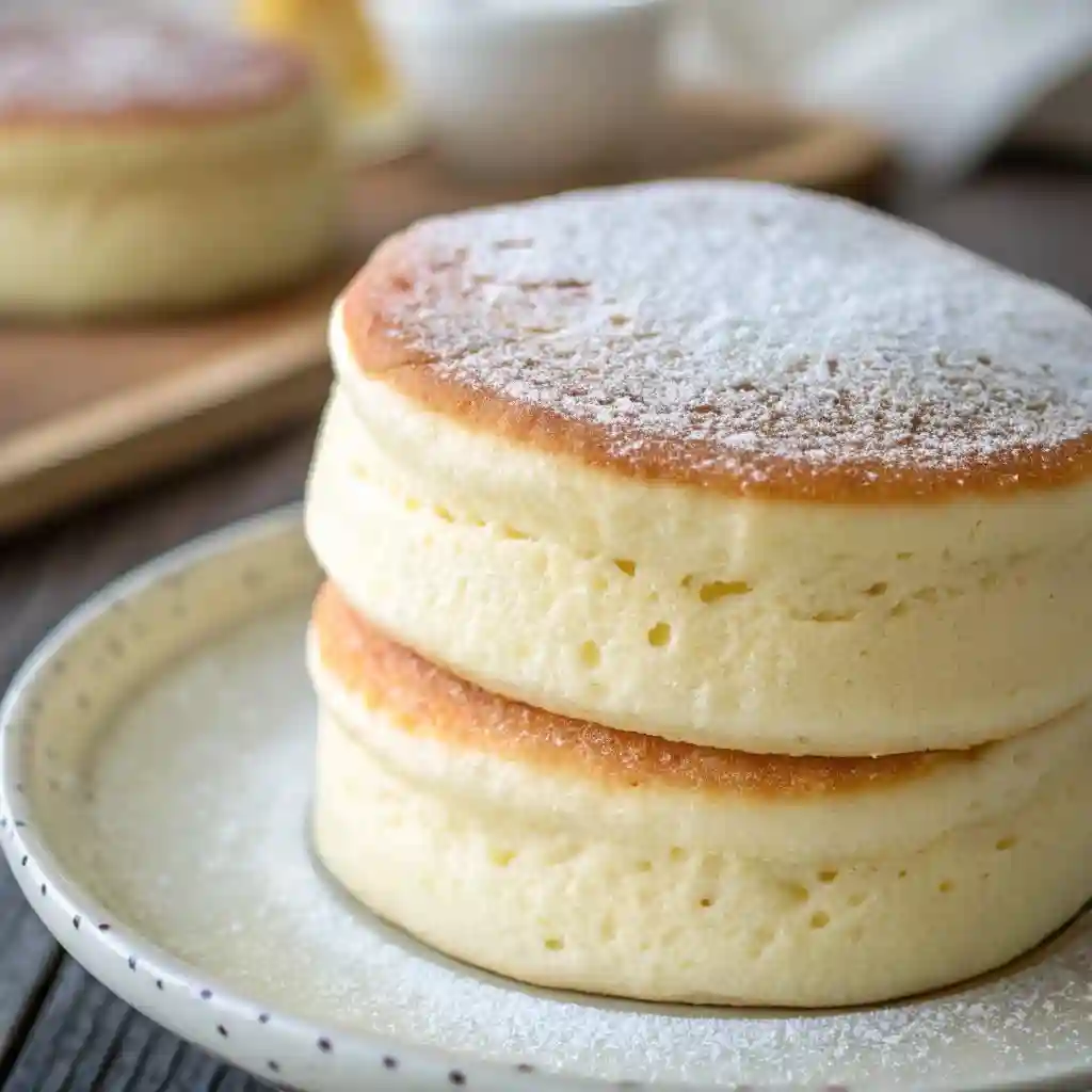 Fluffy Japanese Souffle Pancakes.