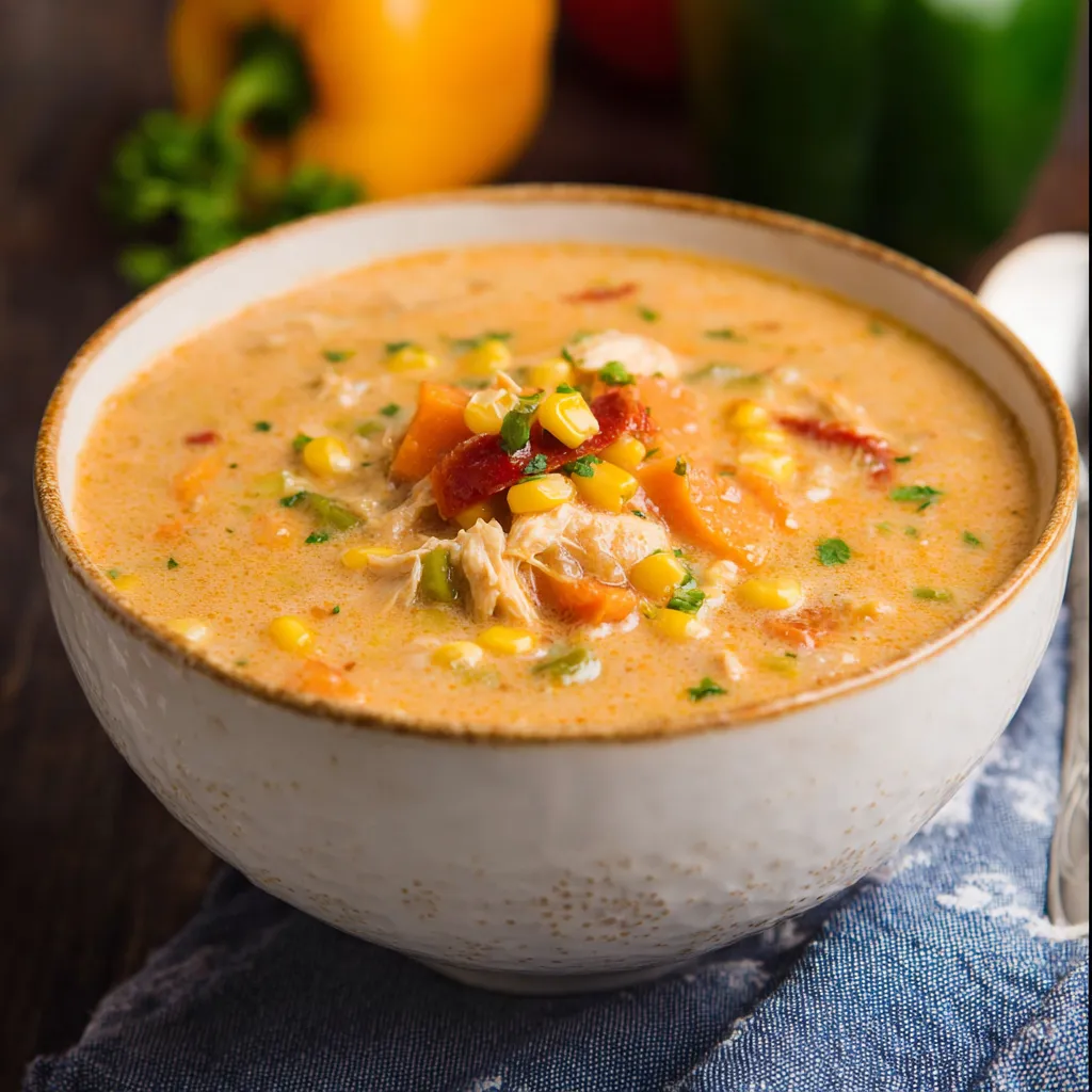 A bowl of Southwest Corn Chowder.