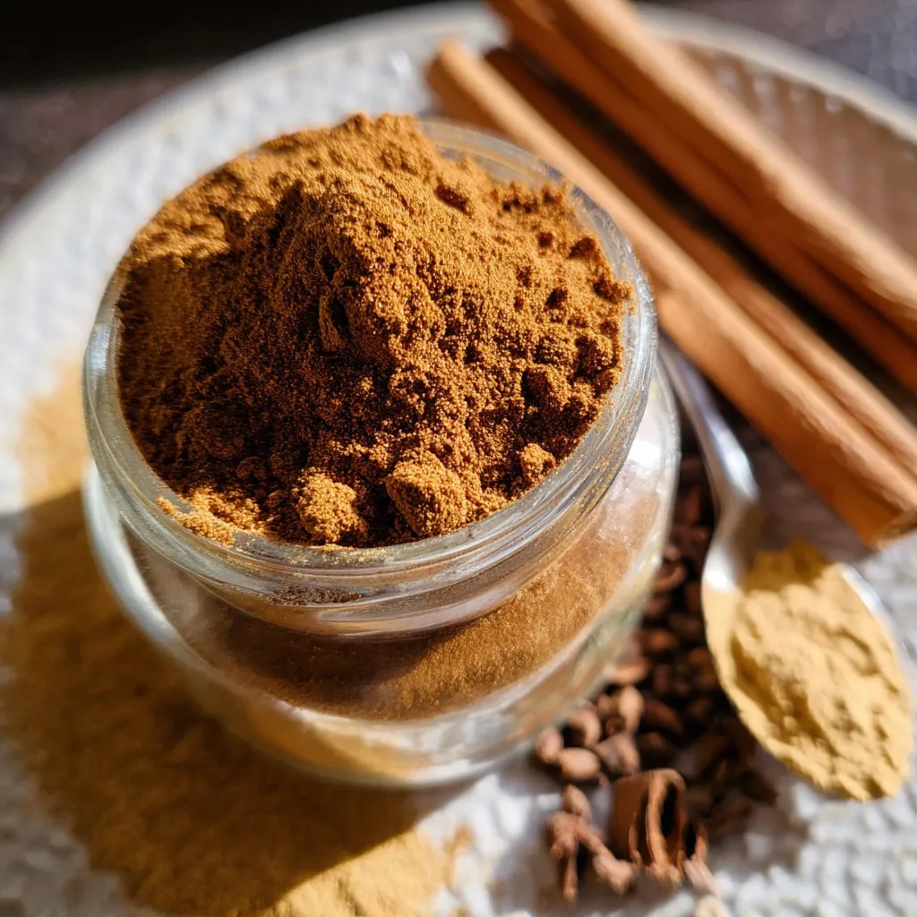 A jar of pumpkin pie spice.