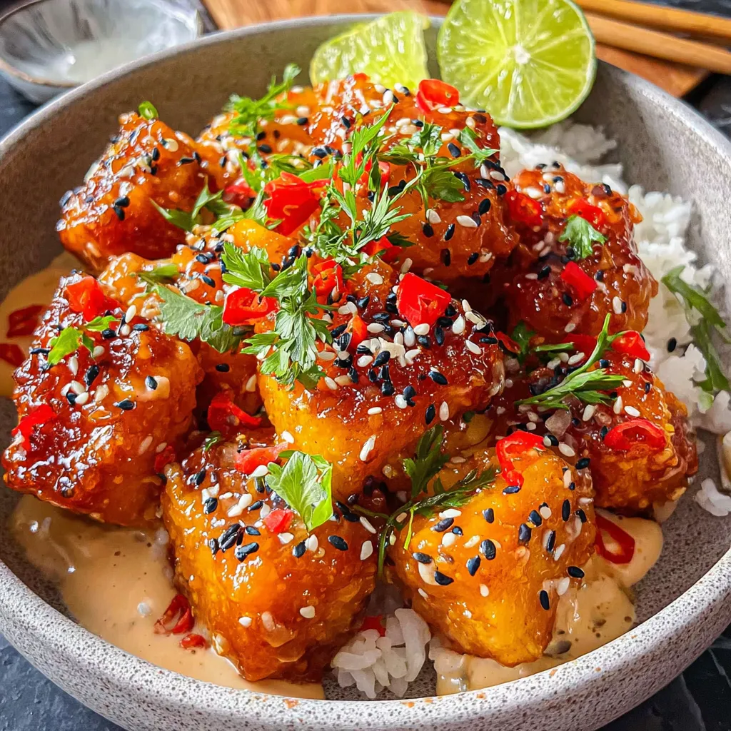 A bowl of food with a spoon in it.