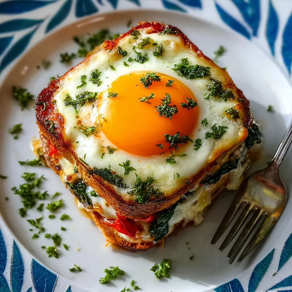 A slice of bread with a fried egg on top.
