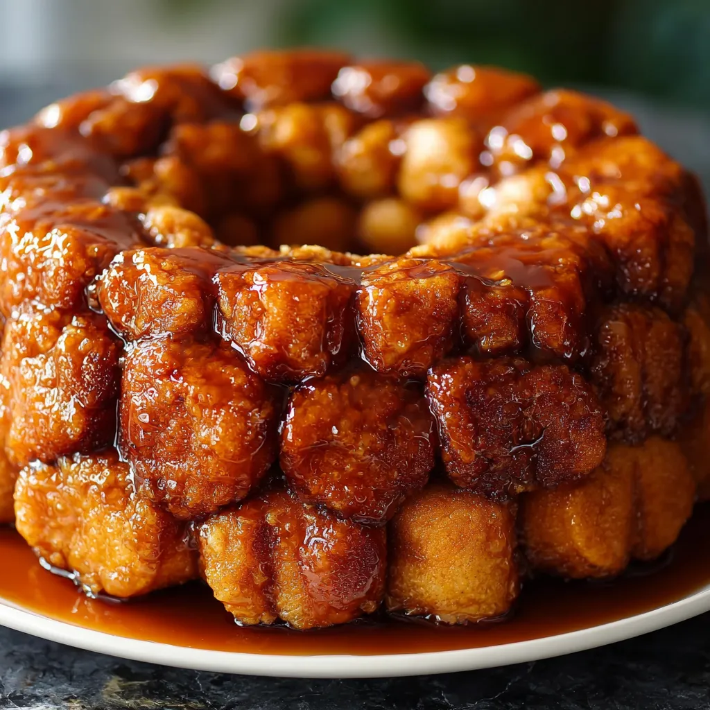 A pumpkin spice monkey bread cake.