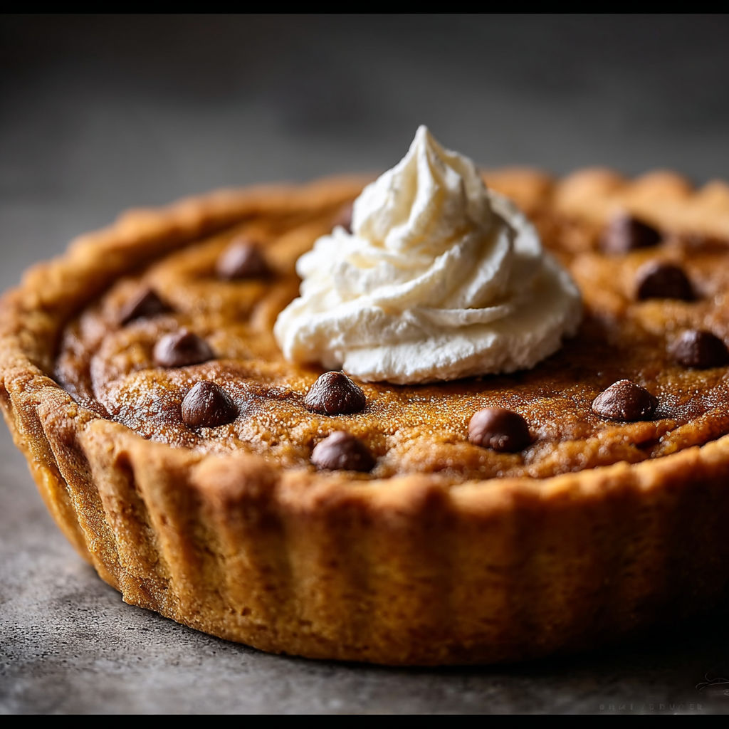 A slice of pumpkin pie with whipped cream on top.