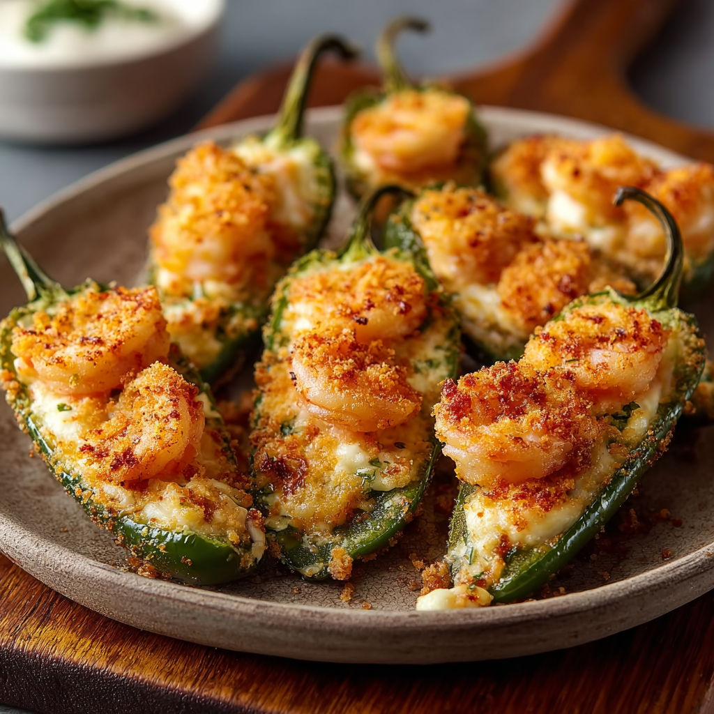 Shrimp Stuffed Jalapeño Poppers.