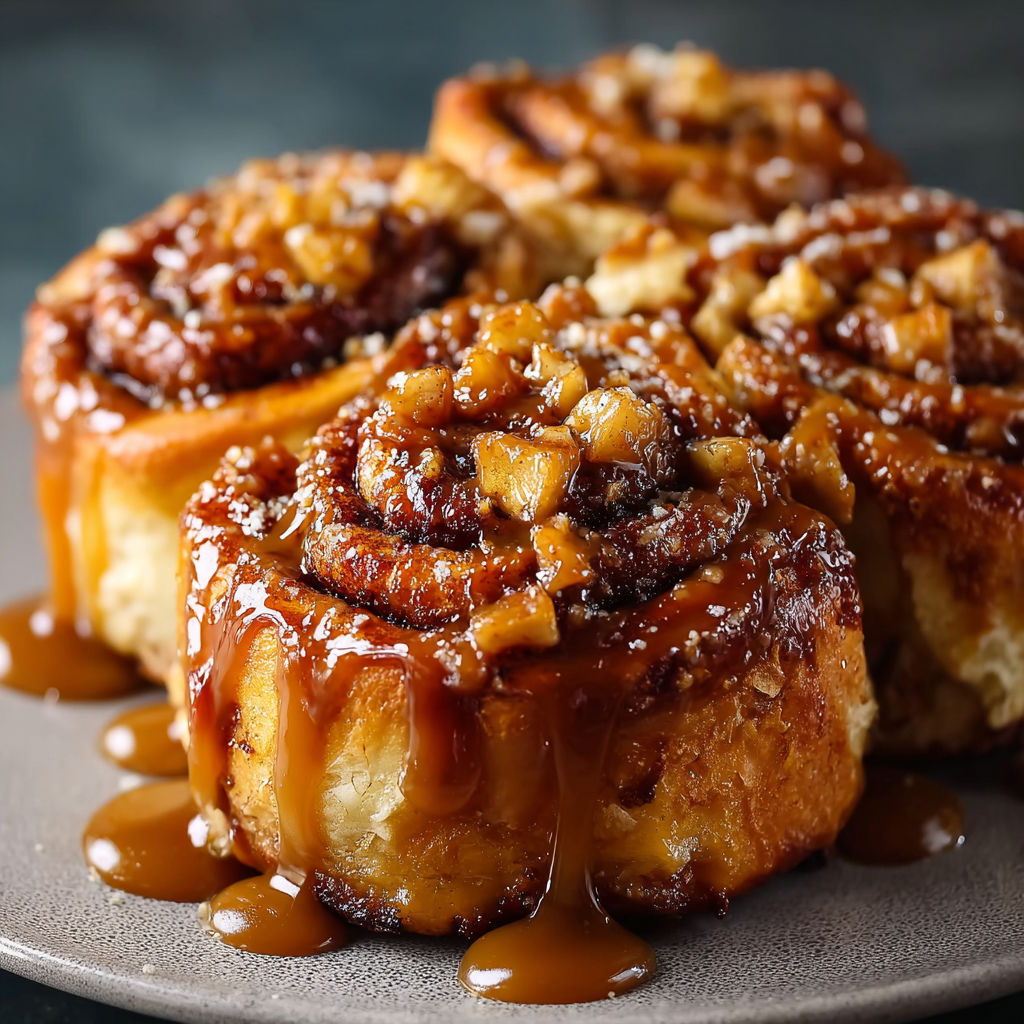 A plate of cinnamon rolls.