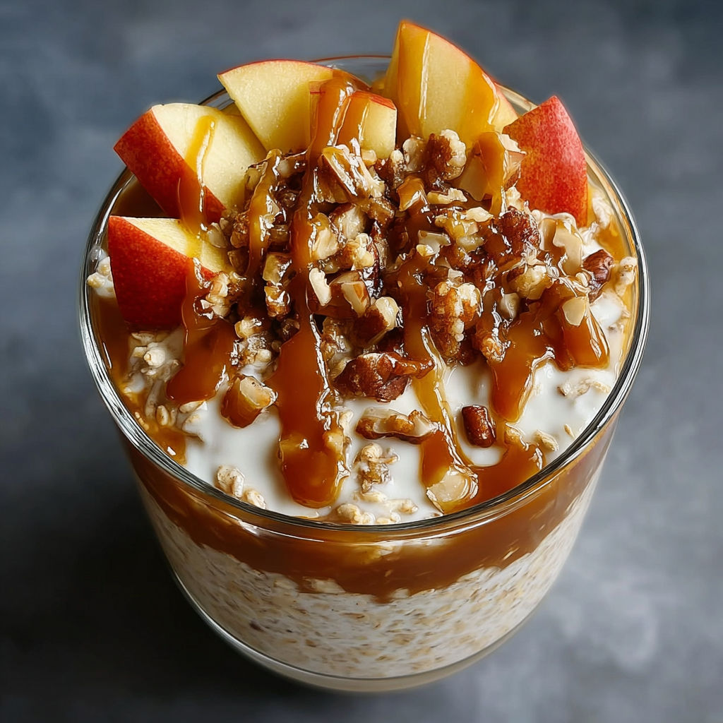 A glass of food with a topping of nuts.