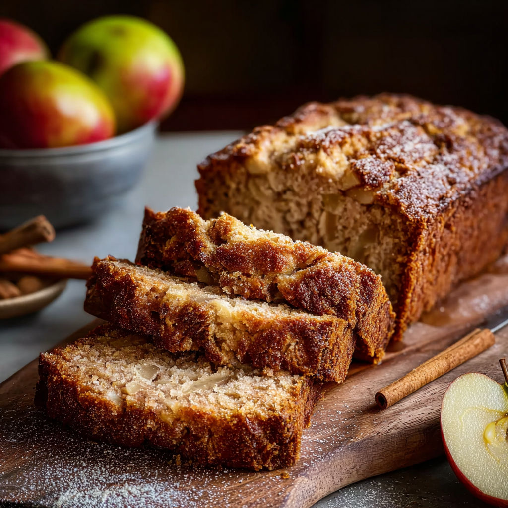 A loaf of bread with a slice cut out.