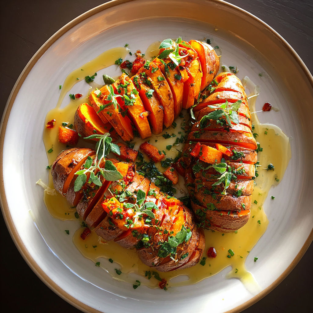 A plate of food with a variety of vegetables and sauces.