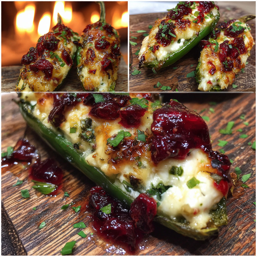 A close up of a pepper with cheese and jelly on it.