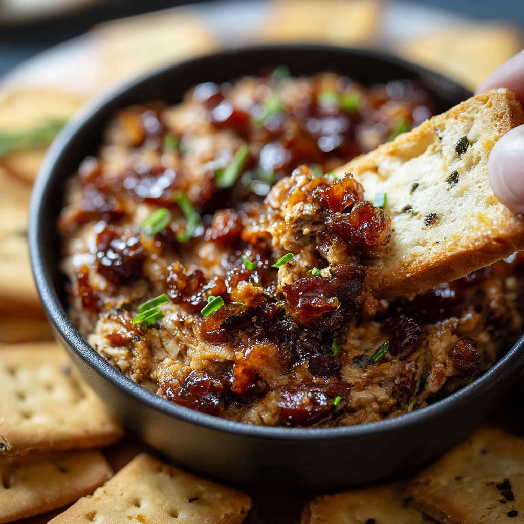 A bowl of food with a spoon in it.