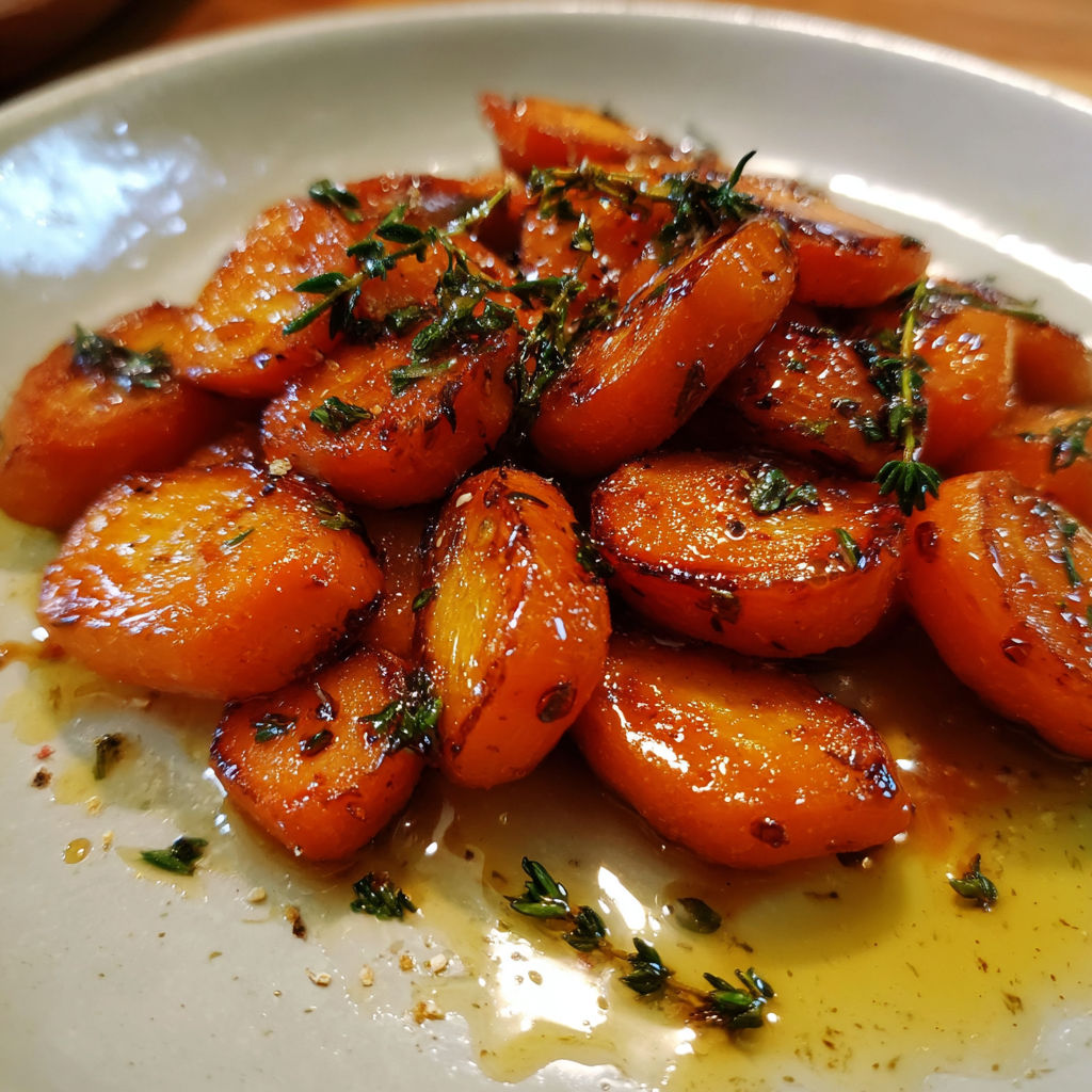 A plate of food with a green herb on top.