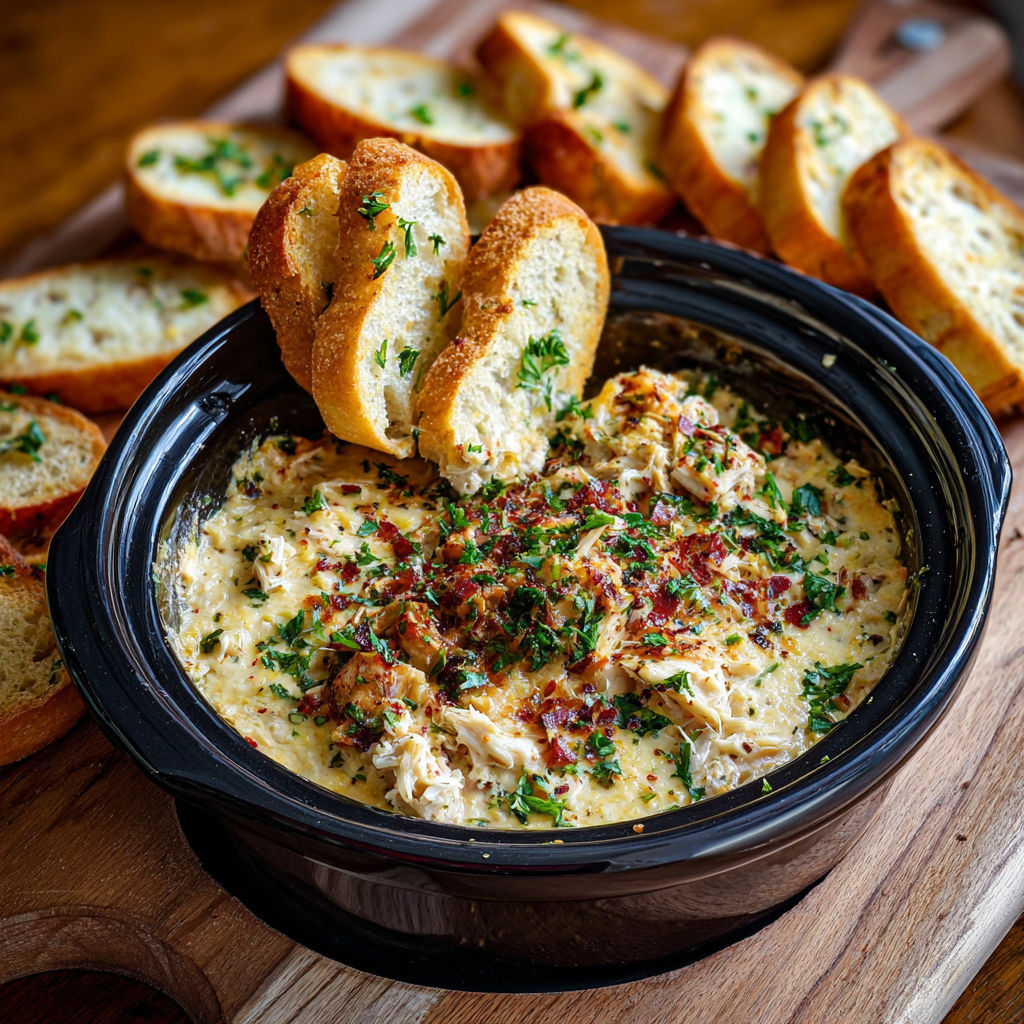 A bowl of soup with bread on a table.