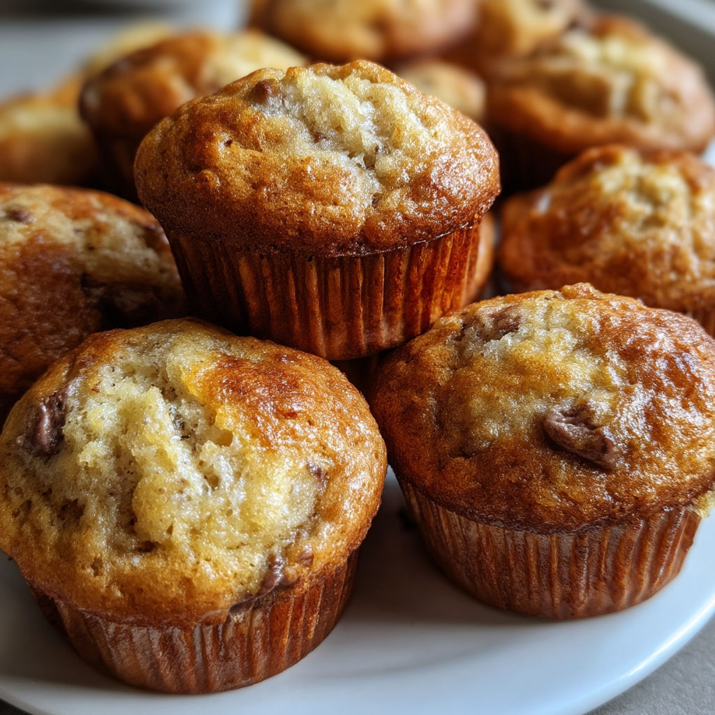 A plate of muffins with a brown and white color.