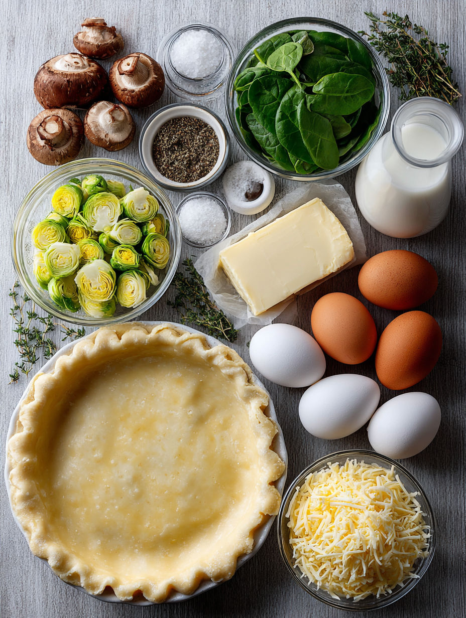 A variety of foods including eggs, butter, and vegetables.