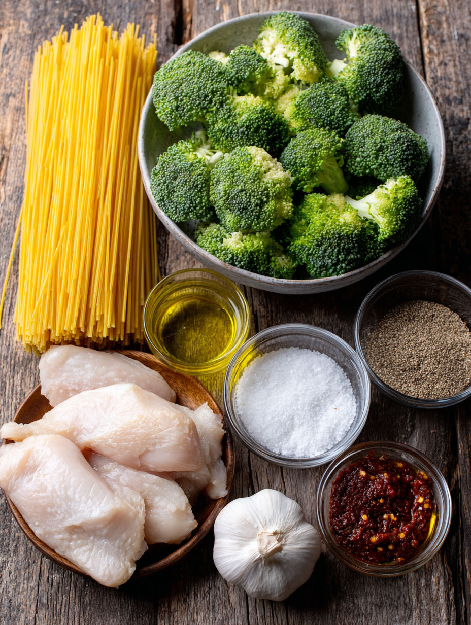 A bowl of broccoli and a bowl of spicy garlic chicken.
