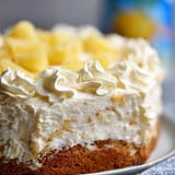 A slice of a pineapple cake.