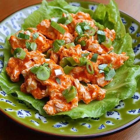 A plate of buffalo chicken lettuce wraps.
