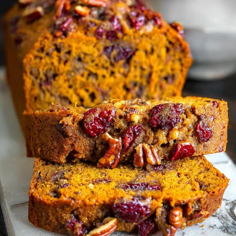 A loaf of bread with cranberries and pecans.
