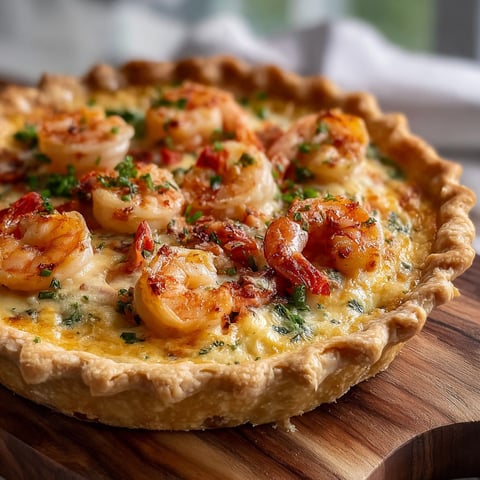 A Florida Shrimp Pie with a golden crust.