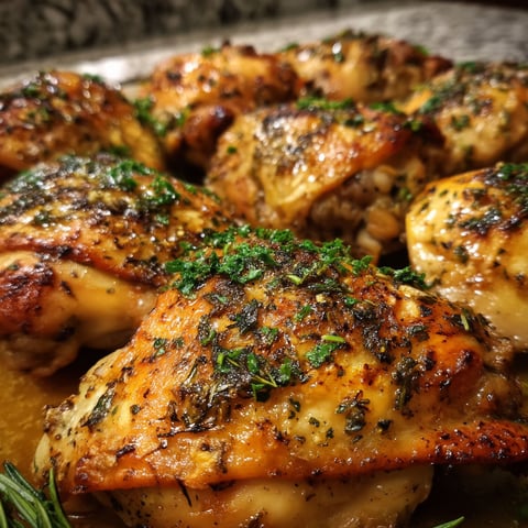Roasted Garlic Herb Chicken.