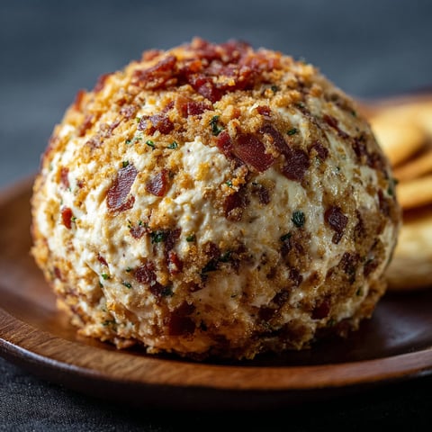 A cowboy cream cheese ball on a plate.