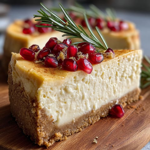 A slice of eggnog cheesecake with rum and spices.