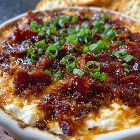 A bowl of bacon jam dip.