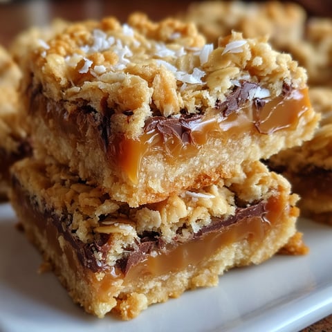 A stack of caramelitas on a plate.